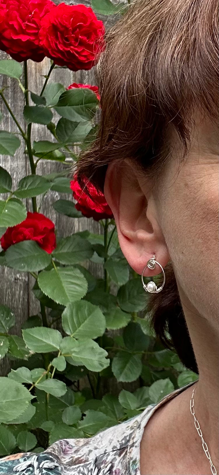 Freshwater Pearl Post Earrings